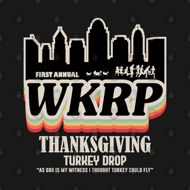 Thanksgiving Day First Annual WKRP in Cincinnati City Skyline by beardline