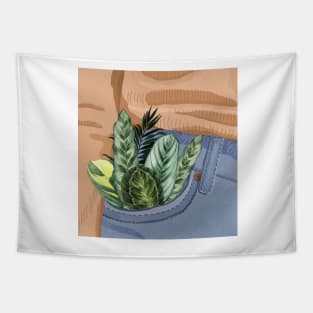 Pocket Of Plants Tapestry