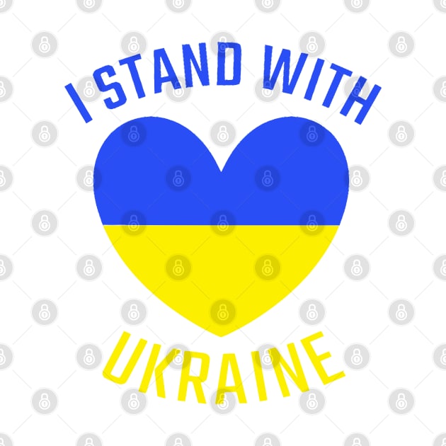 Flag of Ukraine on a Heart / I Stand With Ukraine! / Ukrainian Patriot by Vladimir Zevenckih