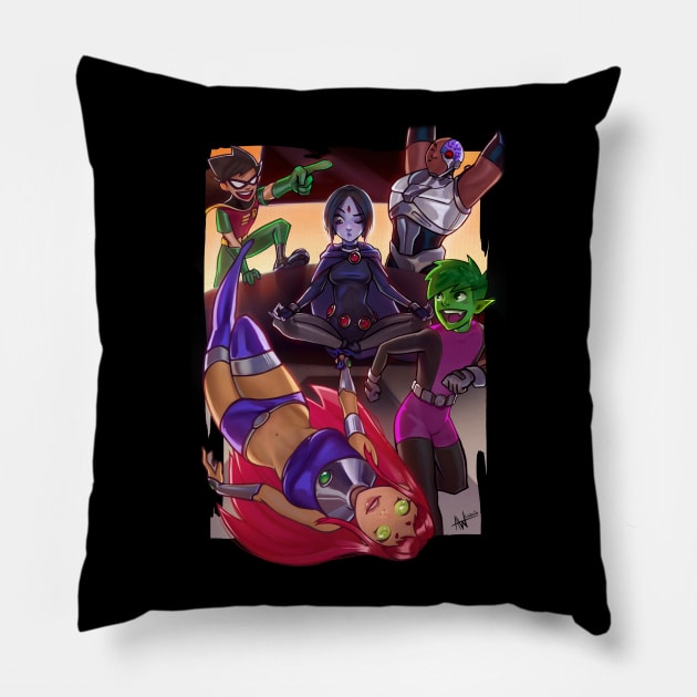 Teen Titans, GO! For Pizza Pillow by Lushie