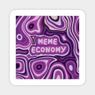 Meme Economy Purple Magnet