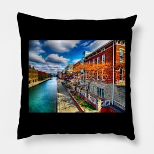 Fall Colors - Indianapolis Canal Pillow