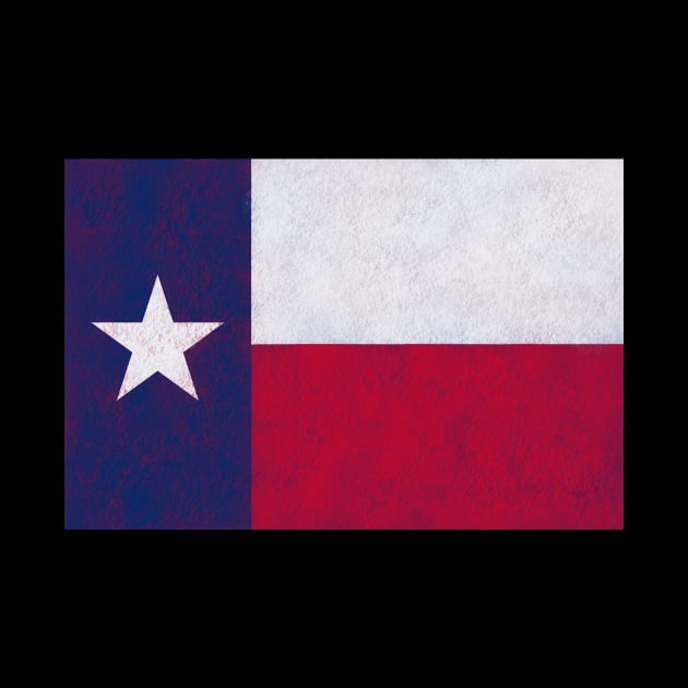 Texas flag textured by rand0mity