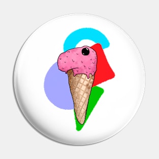 Creamasaurus Ice: a dinosaur that is also an ice cream Pin