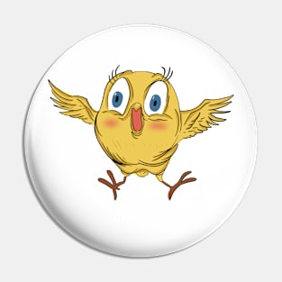 cute yellow bird Pin