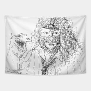 SCRIBBLE MANKIND Tapestry