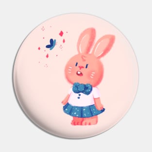 Curious little bunny Pin