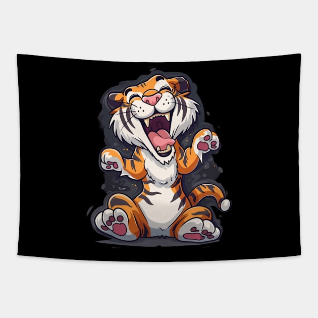 Tiger Color Genetics Tapestry by Creative feather