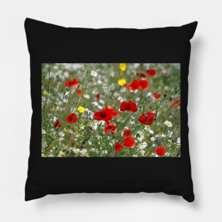 wildflower meadow Pillow