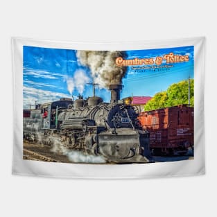 Cumbres and Toltec Narrow Gauge Railroad Chama New Mexico Yard Tapestry