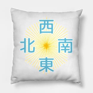 It's Mahjong Time - Direction Winds Tile Indicator Guide v1 Pillow