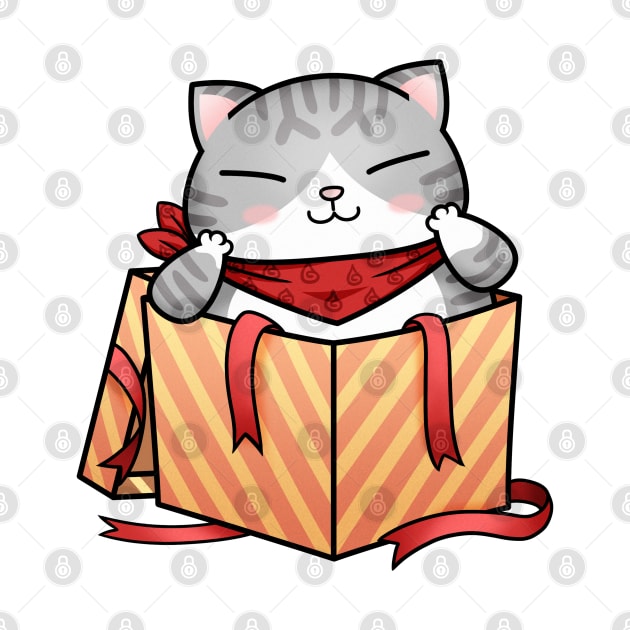 Cat Gift Box by Takeda_Art