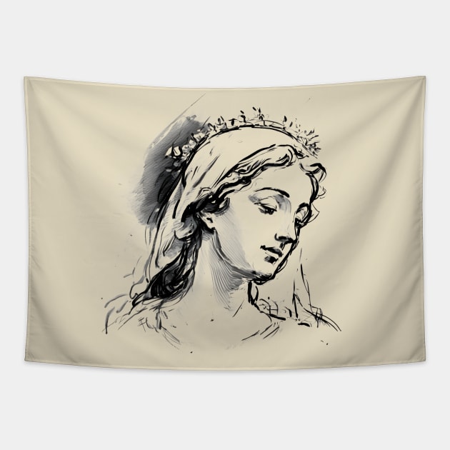 Blessed Virgin Mary Tapestry by ShopBuzz