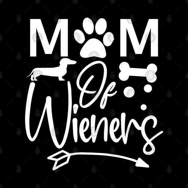 Dog Lover Gift / Mom of Wieners Dachshunds by DragonTees