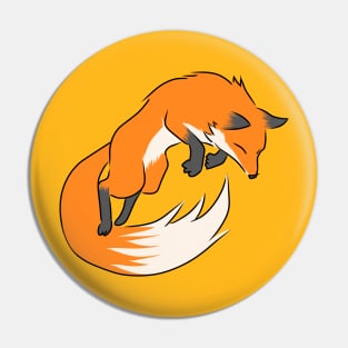 Jumping fox Pin