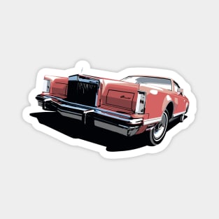 1970s Lincoln Continental in red Magnet