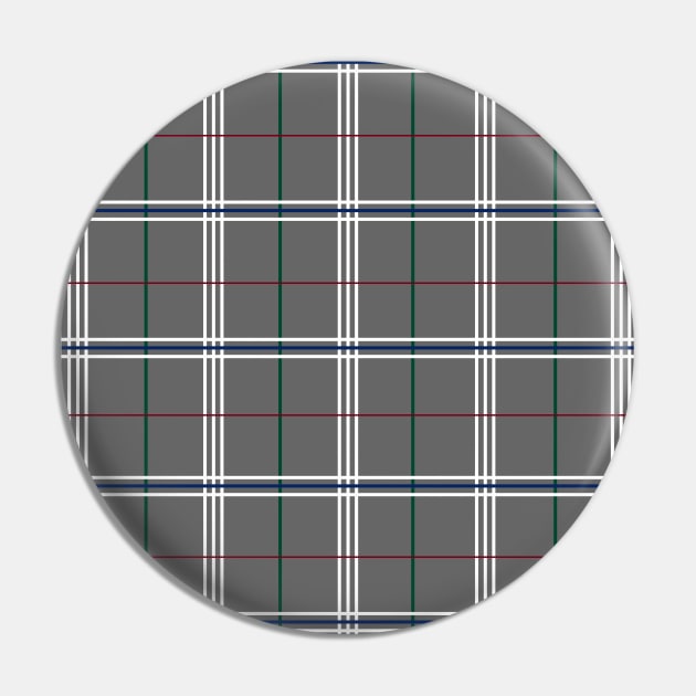 Pewter Plaid Pin by PSCSCo