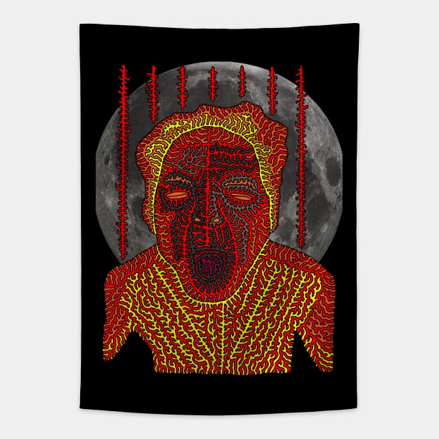 Screaming Into The Void Tapestry by NightserFineArts