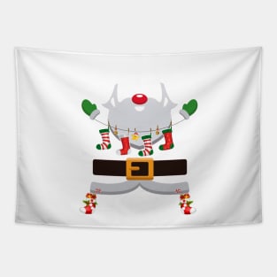 Farmer Claus Santa Christmas Costume Pajama Tapestry