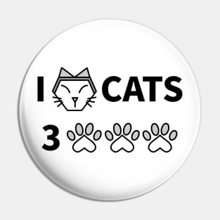 I LOVE CATS 3000 Pin