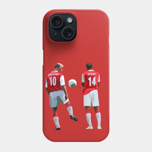 Dennis Bergkamp & Thierry Henry Phone Case by Webbed Toe Design's