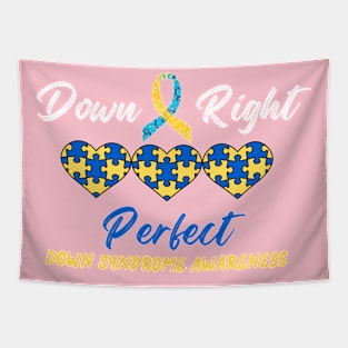 Down Right Perfect Down Syndrome Awareness Tapestry