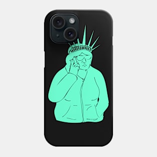 Statue of Lady Susan Liberty Phone Case