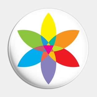 LGBT Pride Flower Pin