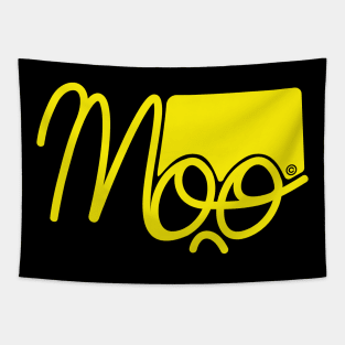 Moo1 yellow Tapestry