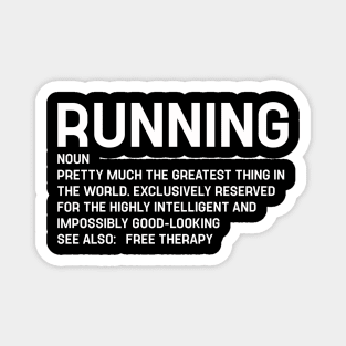 Running Gift, Introvert Marathon Runner, Running Definition Funny Magnet