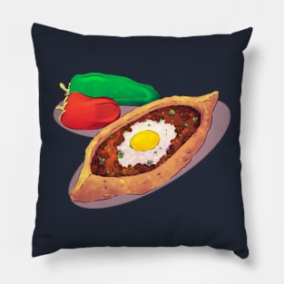 Turrkish food Watercolor Pillow