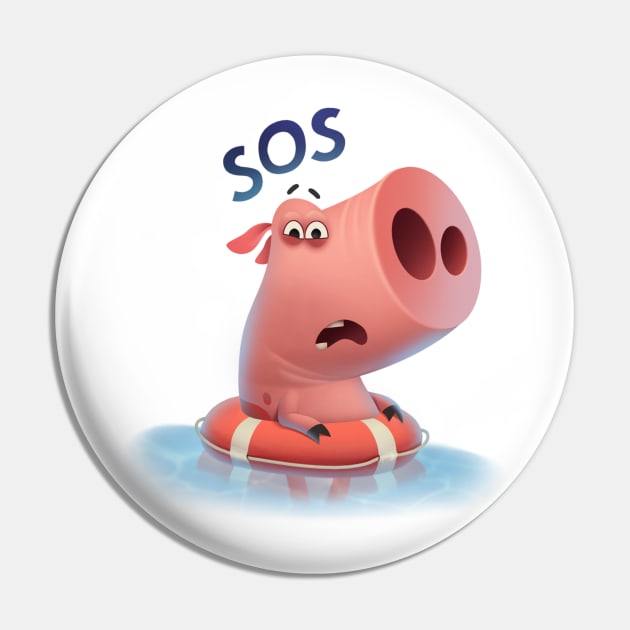 Piggy SOS Pin by Baydaku