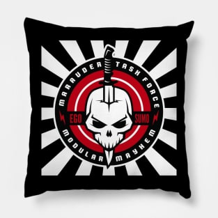 Marauder Task Force Logo White Starburst Pillow