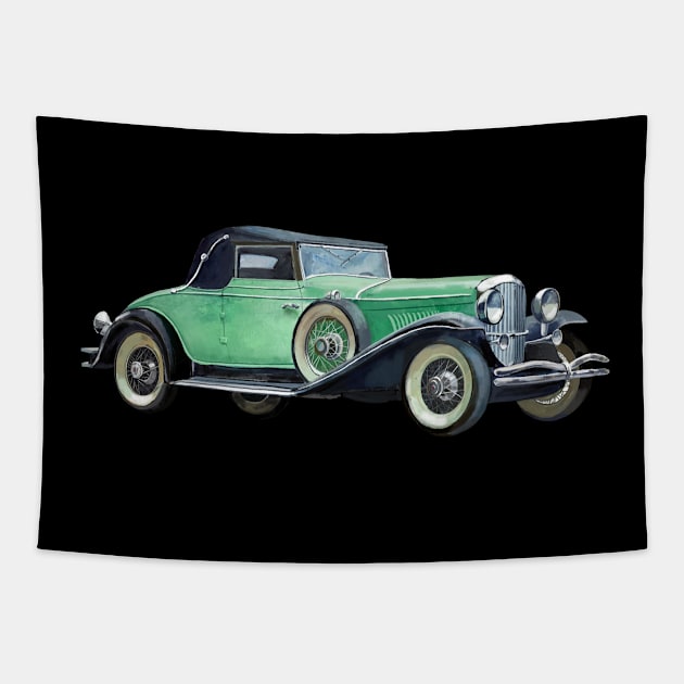 vintage cars Tapestry by FUNNY LIFE