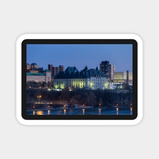 Canada's capital of Ottawa at dusk Magnet