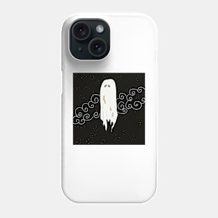 vintage inspired tattered ghost Phone Case