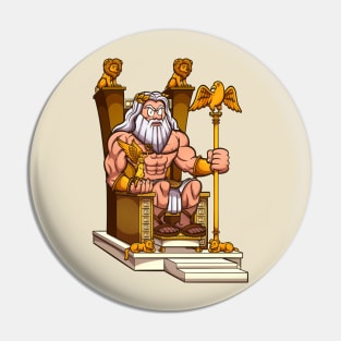 Zeus On Throne Pin