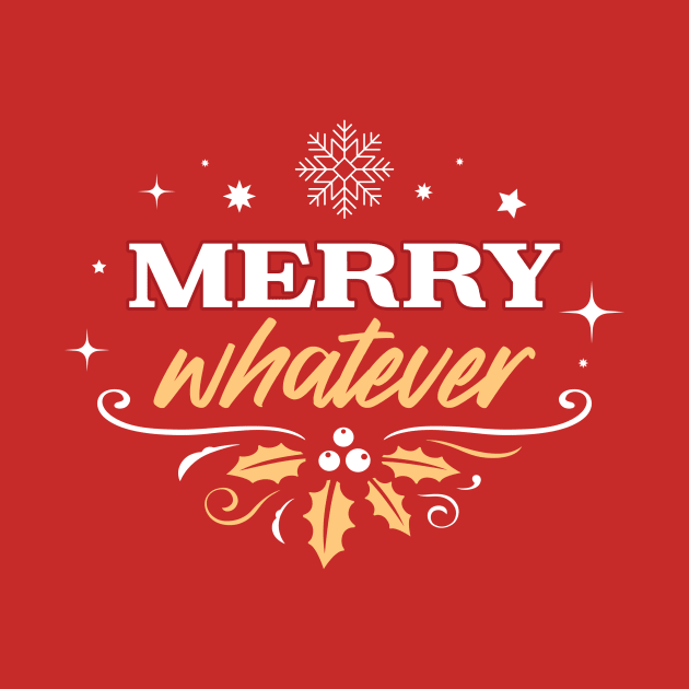 Merry Whatever - Red by Garden Avenue Designs