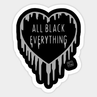 All Black Stickers