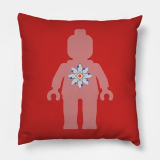 Minifig with Atom Symbol Pillow