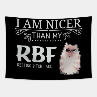 Resting Bitch Face RBF Cute Cat Tapestry