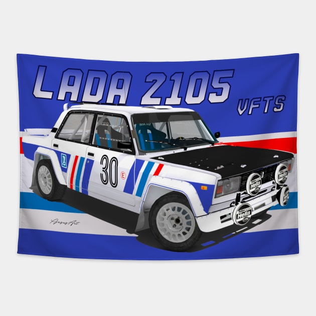 Lada 2105 VFTS 30 Tapestry by PjesusArt