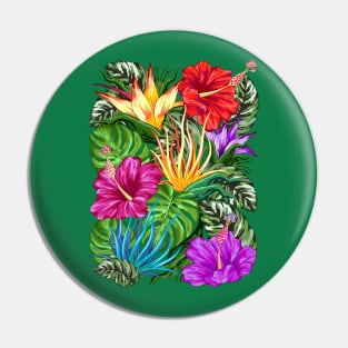 Tropical Flora Summer Mood Pin