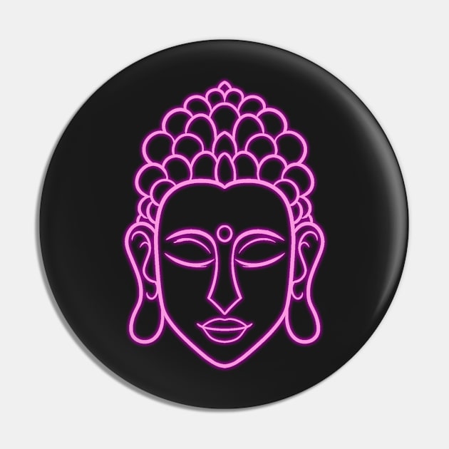 Buddha Face Pink Pin by HigherSelfSource