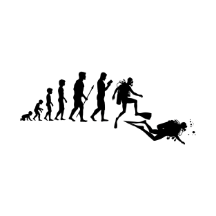 Evolution Man Scuba - Black T-Shirt