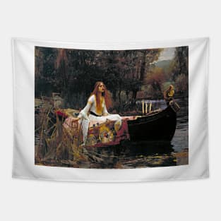 The Lady of Shalott John William Waterhouse Art Print 1888 Pre-Raphaelite Tapestry