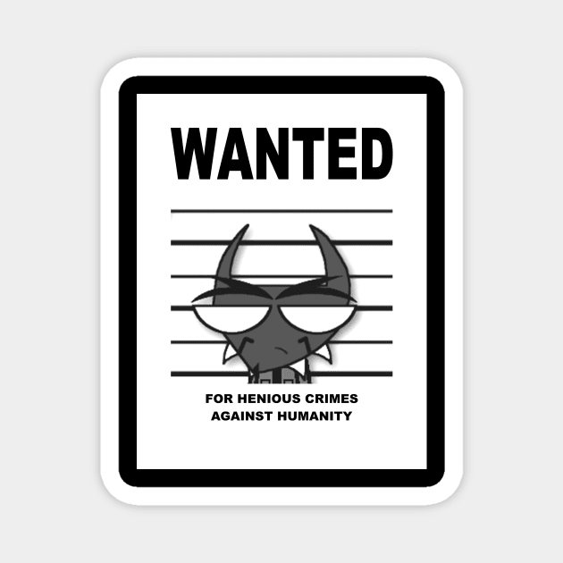 DEVIL TO PAY wanted poster Magnet by Hazard Studios