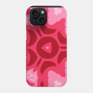 Kaleidoscope of Crystal Lines Of Reds & Blue Phone Case