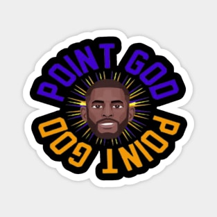 Point god///Vintage basketball for fans Magnet