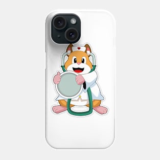 Hamster as Doctor with Stethoscope Phone Case